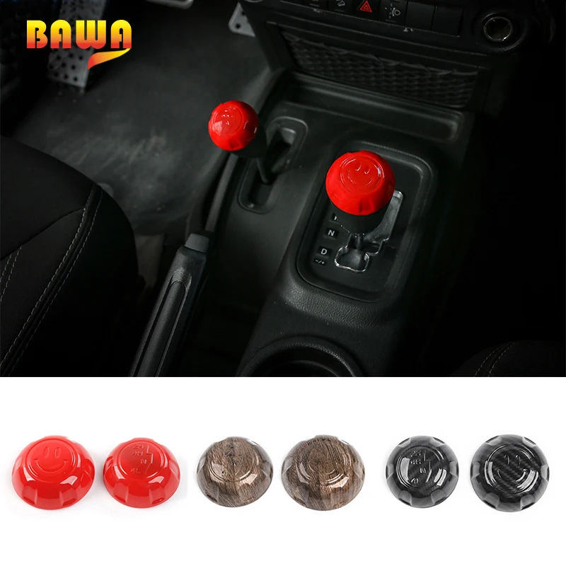 Bawa Gear Shift Knob Decoration For Jeep Wrangler Jk 2007-2017 Abs Car  Interior Gear Shift Knob Top Head Decoration - Gear Shift Knob - AliExpress