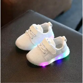 

Children Shoes With Light Chaussure Led Enfant New Kids Sports Shoes Breathable Boys LED Sneakers For Girls