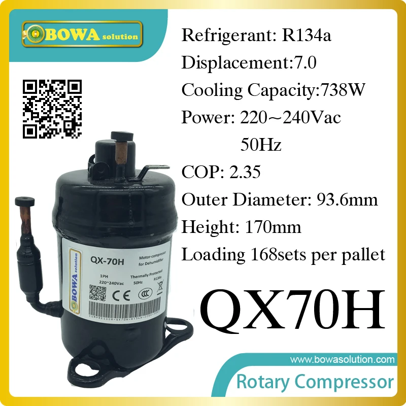 ^*Best Offers 738W Cooling capacity refrigeration compressor (R134a) suitable for bottle cooler and beverage chiller