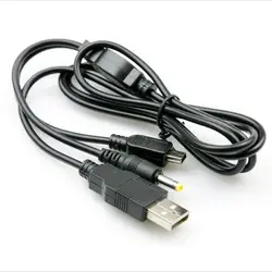 2 в 1 USB Зарядное устройство кабель передачи данных Мощность зарядки шнур для sony Игровые приставки Портативный Оборудование для psp 1000 2000 3000 PC