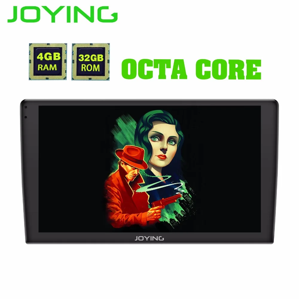 Clearance 9"2.5D Curved Touch Screen Single Din Octa Core 4GB+32GB Universal Android 8.1 Car Stereo Radio Multimedia OBD Player Head Unit 5