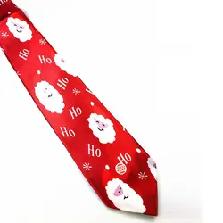 Последние-унисекс Мода Новогодний галстук Санта Деревья Снеговик шеи галстук Xmas праздничный галстук для взрослых детей