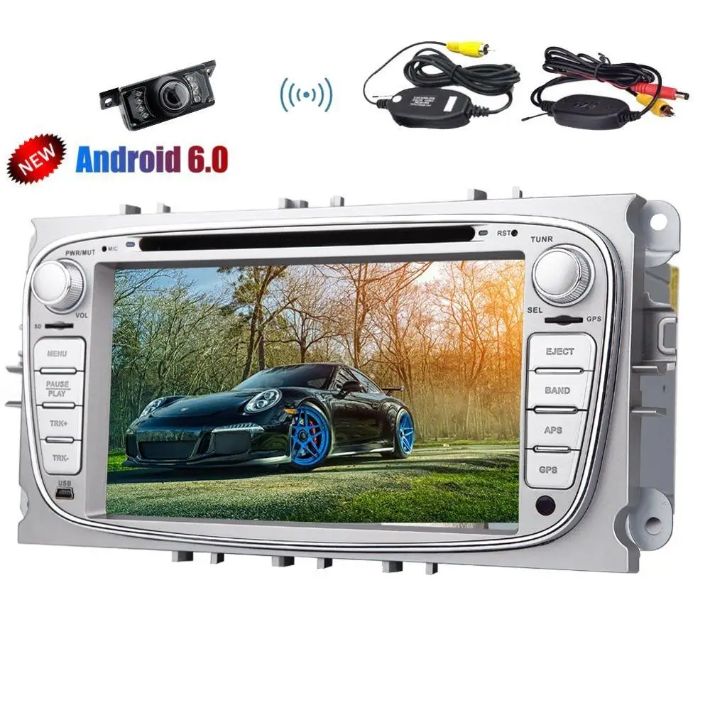 for FORD GPS Car DVD Player Android 6.0 Stereo Headunit For Ford Focus