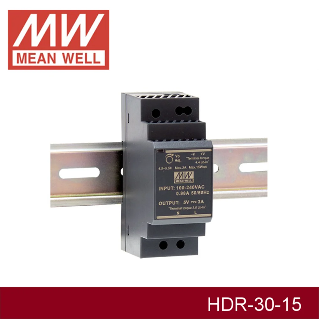 Бренд MEAN WELL представляет HDR 30 15 15V 2A meanwell Вт один Выход промышленные на din рейку