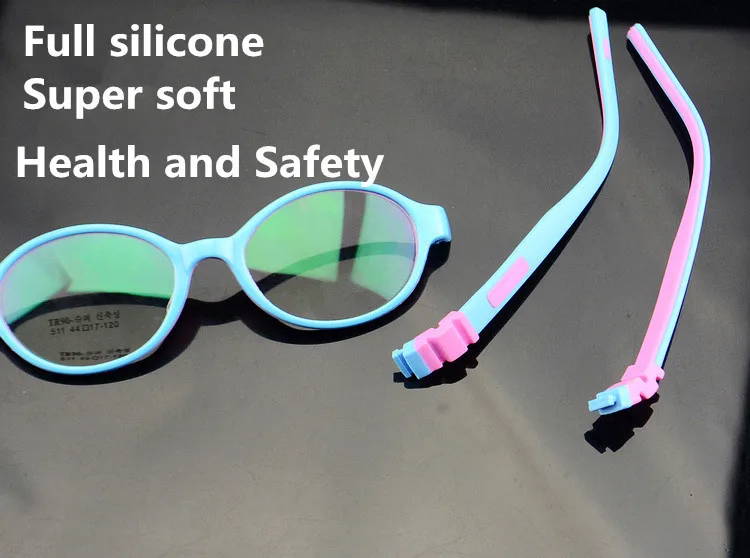Детская силиконовая оправа оптического стекла для мальчиков, дальнозоркость, амблиопия, близорукость, очки для девочек, Ультралегкая суперэластичная оправа EV0293