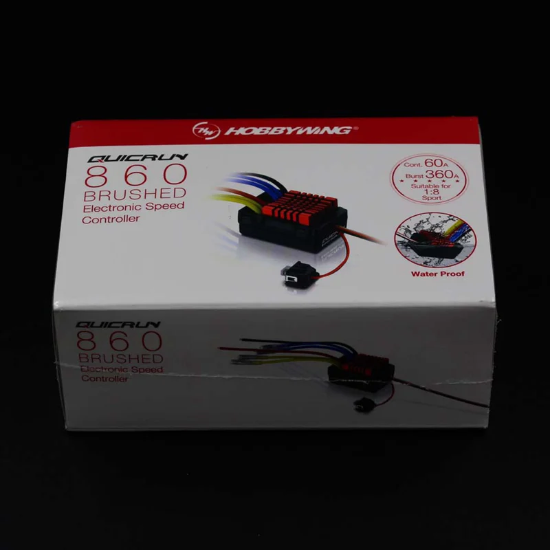 

Hobbywing QuicRun WP 880 Dual Brushed 80A/400A ESC 2-4s waterproof 30120301 for 1/8 1/10 RC Cars Buggies Trucks Rock Crawlers