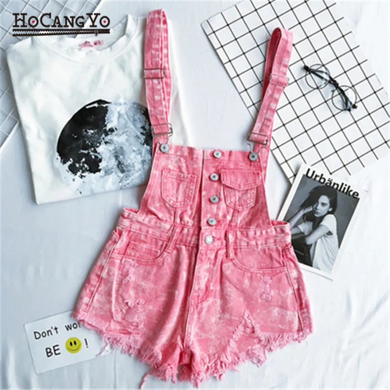 HCYO Denim Rompers Womens Jumpsuit Plus Size Casual Rompers for Women Sexy Bodysuit Hole Denim Playsuit Women Jumpsuit Rompers Jumpsuits and Playsuits