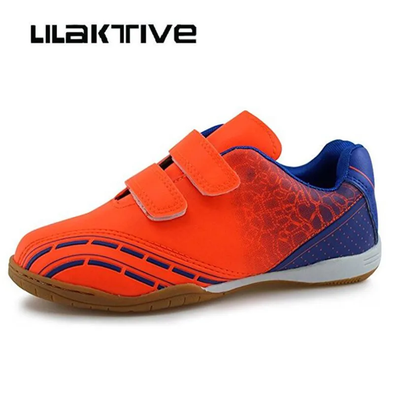 Cena Profesjonalne buty dla dzieci soccers chłopcy outdoor oddychające sneakersy oryginalne chłopięce korki z haczykami i pętelkami dziecięce buty sportowe