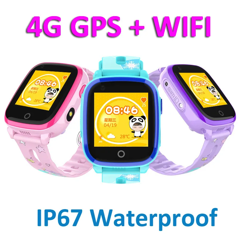 Детские Водонепроницаемые Смарт часы DF33 4G GPS WIFI с сенсорным экраном|Смарт-часы| |