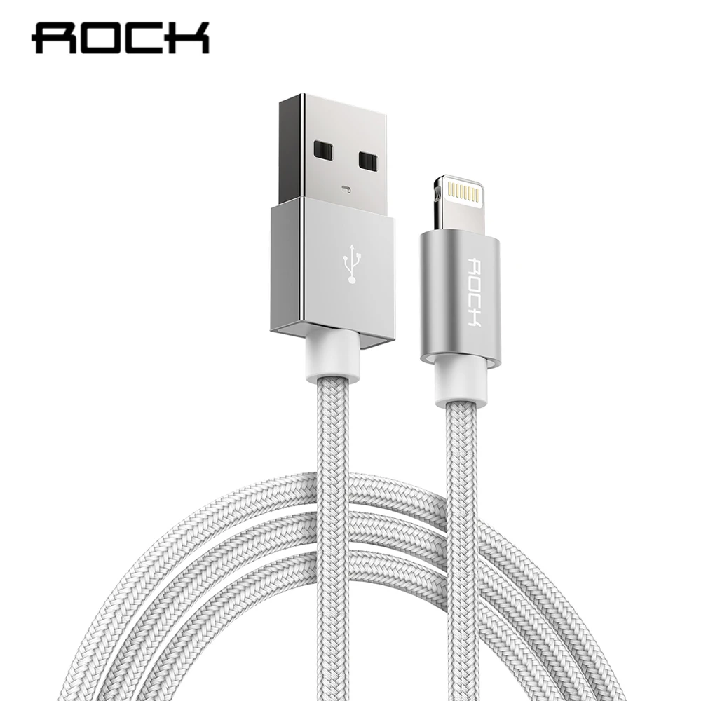 ROCK 2.4A USB кабель для iPhone кабель MFi сертифицирован для быстрой зарядки Lightning для iPhone XS Max XR X 8 7 6 5 Plus iPad iOS