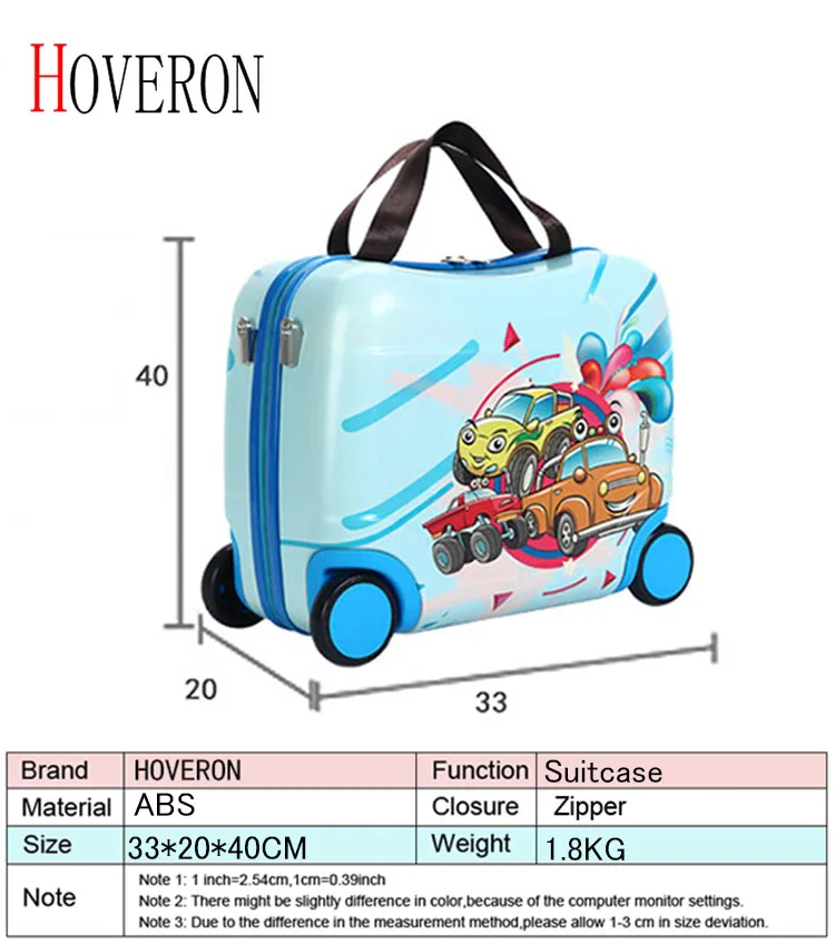 HOVERON Hot Children's Travel Bag File Bag Female Baby Boy Creative Baby Toy Box Luggage Can Sit Can Ride Children's Gifts