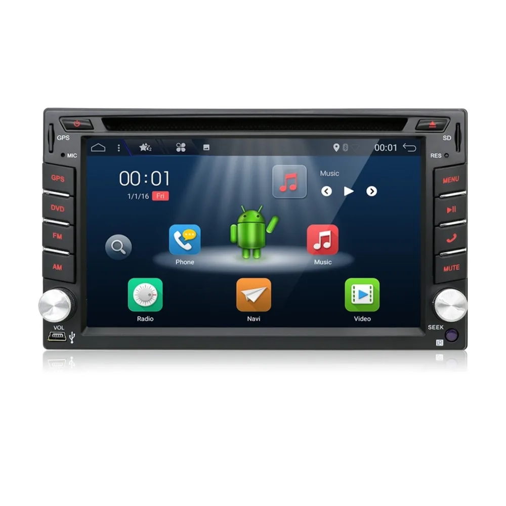 800*480 2Din четырехъядерный процессор 1,2 GHz cpu 2GB rom 16G Flash Android 7,1 автомобильный DVD gps навигационный плеер стерео радио 2 Din универсальный