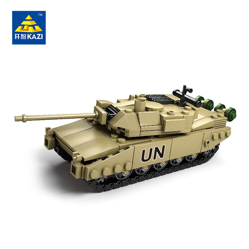 

KAZI Military Model Block Tank ABS Building Block DIY Army Toys Kids Gift 4 Style Compatible with Lego Brick