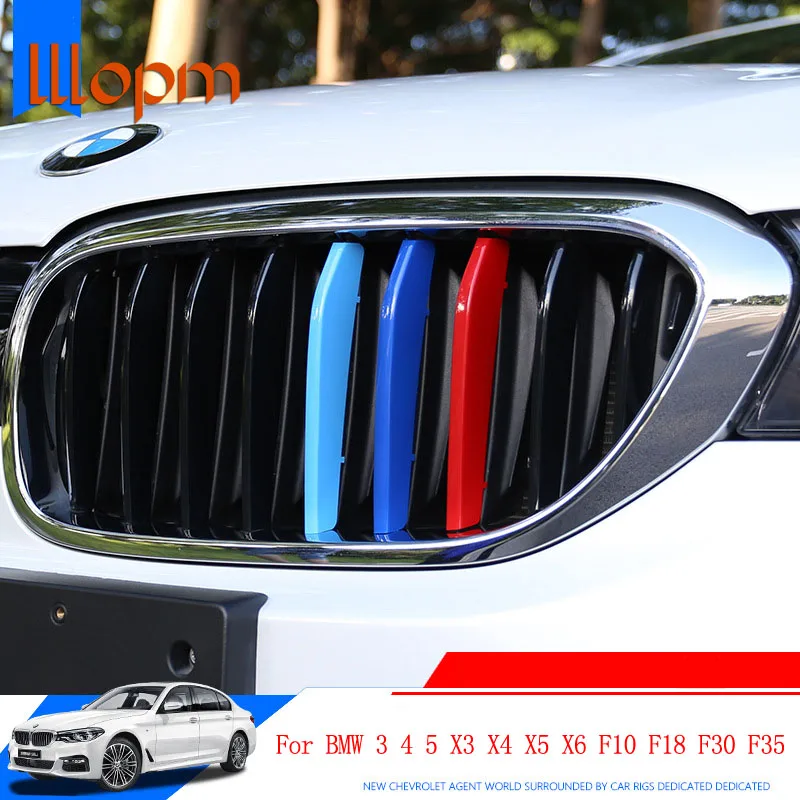 Автомобильный стайлинг для BMW 3 4 5 X3 X4 X5 X6 F10 F18 F30 F35 цвета ABS 3D M передняя решетка