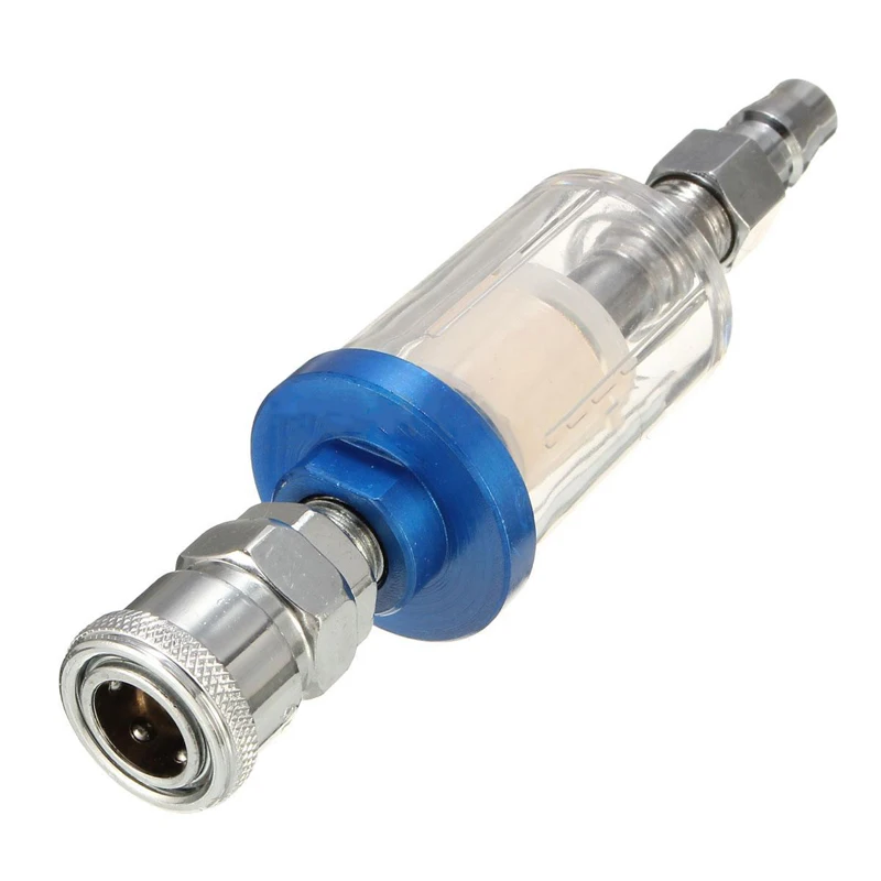 

New 1/4" Mini Water Filter Oil Water Separator Filter Air Compressor Spray Tool For Home Tools