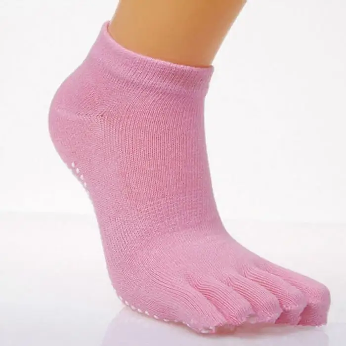 Новые женские нескользящие носки 9 см/3,5 дюйма с захватами, носки для йоги, пилатеса 27 см/10,6 дюйма пара носков(2 шт