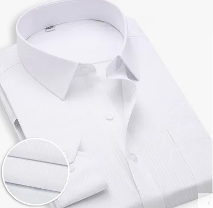 Рубашка в полоску Для мужчин хлопковая рубашка с длинными рукавами одноцветное Для мужчин платье рубашка Camisas Hombre CHEMISE Homme французские манжеты Рубашки для мальчиков - Цвет: 3804
