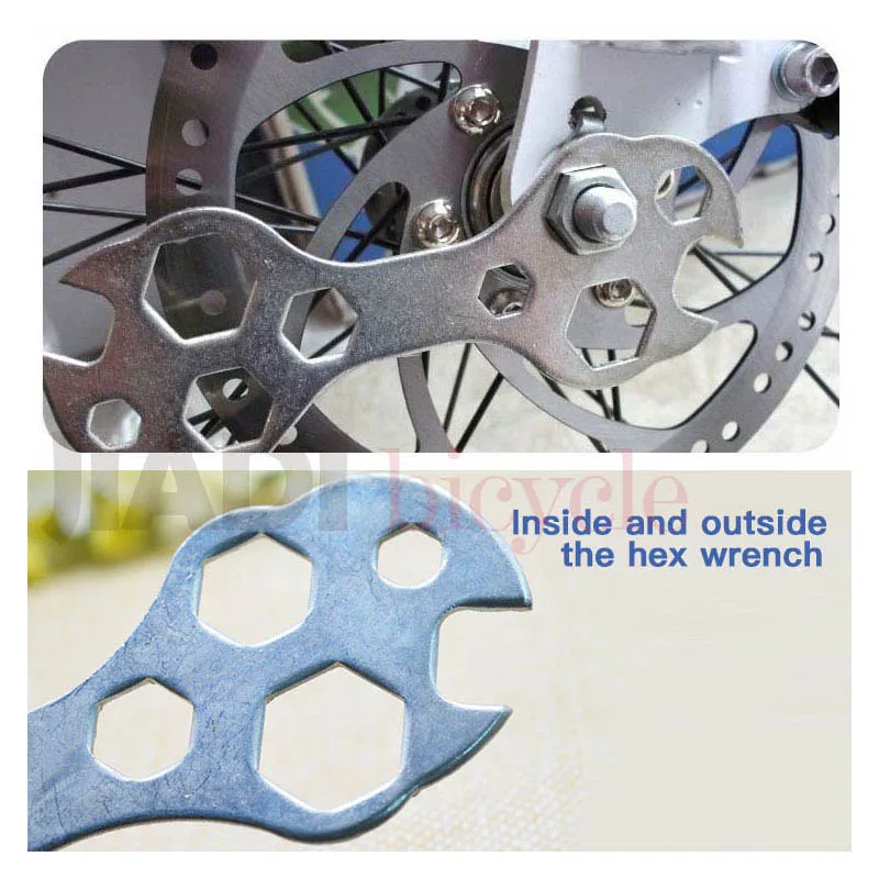 MUQZI MTB 10 in 1 Bicycle Thin Flat Hexagon Wrench Porous Multifunction