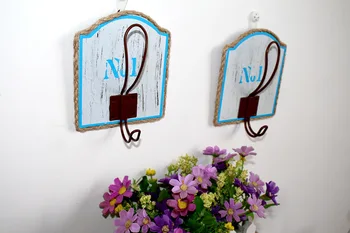 

1PC Log House Wall Shelf With Hook Lovely Home Hanging Decoration Storage Board Wall Decor for Living Room Hooks MK 013