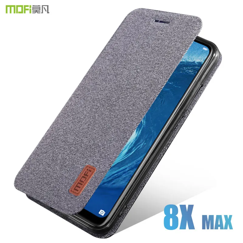 Чехол honor 8X Max чехол MOFI для huawei Honor max тканевый флип-чехол с мягкой задней крышкой из