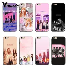 K-pop BLACKPINK Yinuoda PRETO ROSA kpop colagem 2018 Desenho Colorido suave tpu Caso de telefone Para o iphone X XS XR XsMax 6 6 s 7 8 plus(China)