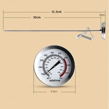 Термометр для барбекю Кухня Применение молоко Температура метр Нержавеющая сталь Кофе Сталь термометром масла Температура зонд