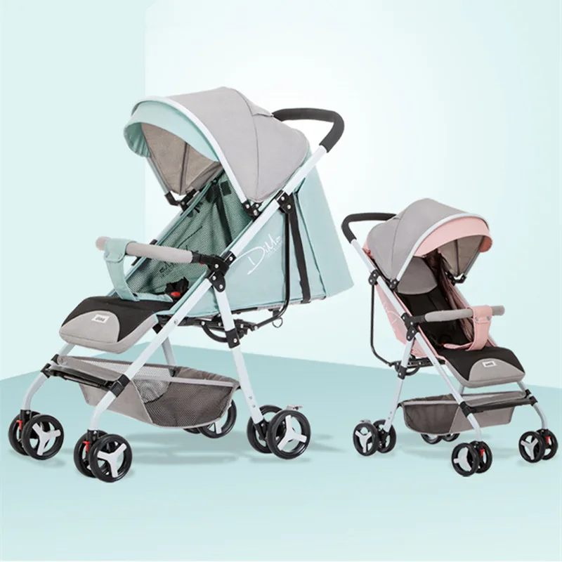 

Folding Baby Cart Shockproof 2018 New Child Portable Trolley for 0-3 Years Old Kids Safety Baby Strollers Newborn Children Carts