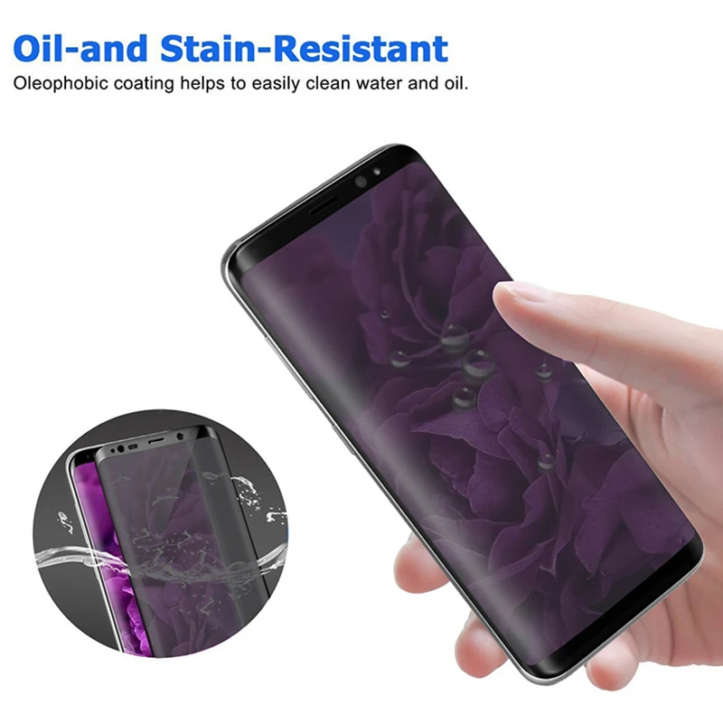 3D Curved Privacy Full Tempered Glass For Samsung Galaxy S8 S9 S10 Note 8 9 10 Plus S10e S7 edge Anti Spy Peep Screen Protector