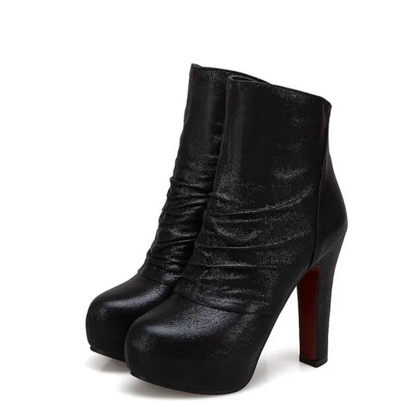 Promotional products winter New style Short tube fashion boots Super heel sexy Nightclub Women Boots plus size 34-43