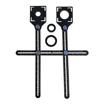 

Tile Hole Locator - Multi-Functional Adjustable Tool Masonry Glass Fixed Punch Angle Measuring Ruler Tile Artifact Template