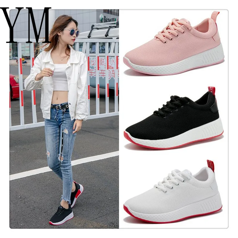 

2018 Air Mesh Women Breathable Tenis Feminino Lace Up Outdoor Casual Shoes Lightweight Woman Vulcanized Sneakers Women Shoes #05