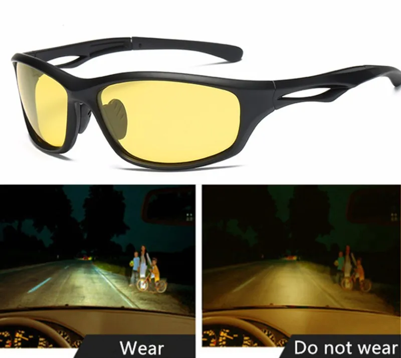 Night Vision Glasses For Headlight Polarized Driving Sunglasses Yellow