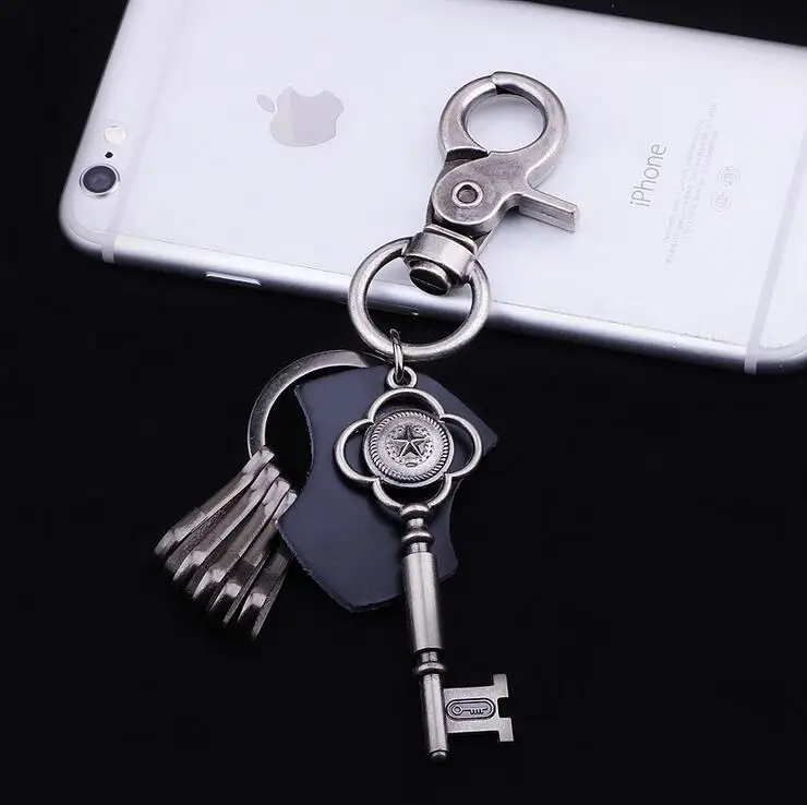 

2016 Punk leather keychain,Fashion Key Pendant Keychain,novelty Leather trinket key ring bag&car Accessories Gifts For Lovers
