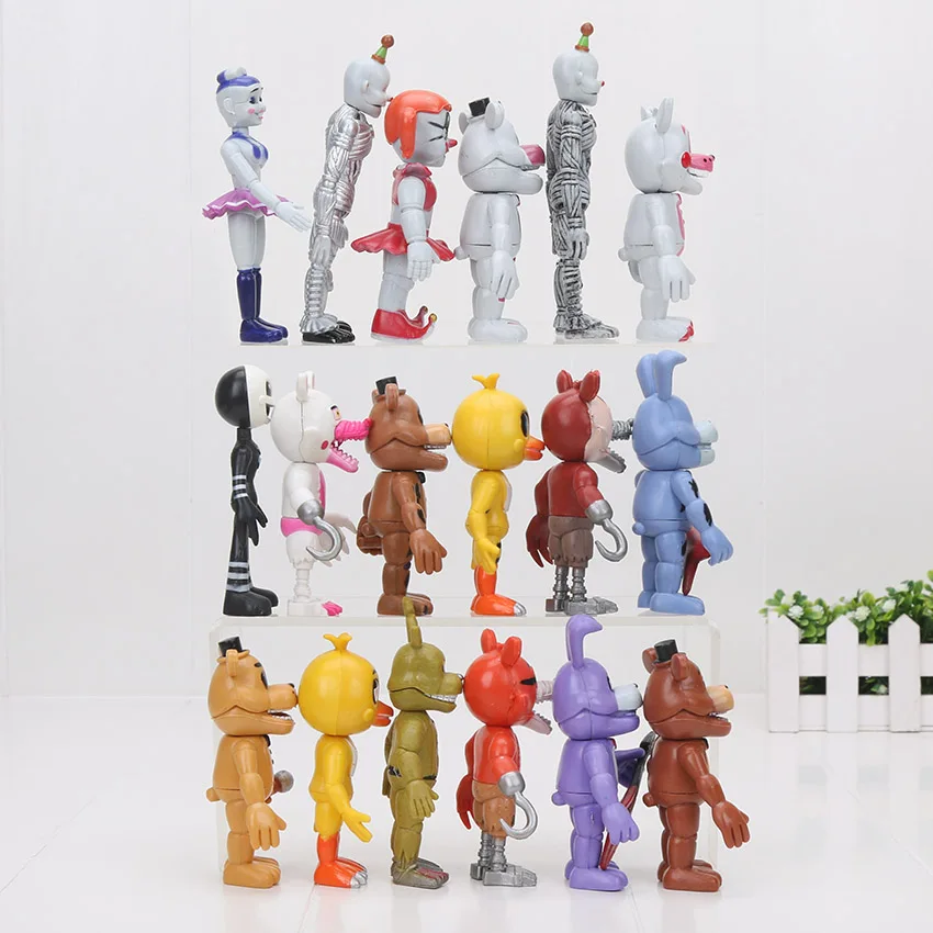 6 шт./компл. Five Nights At Freddy's 4 FNAF figure Foxy Gold Freddy Chica Sister Location ПВХ Figure toys model doll|fnaf figure|figure