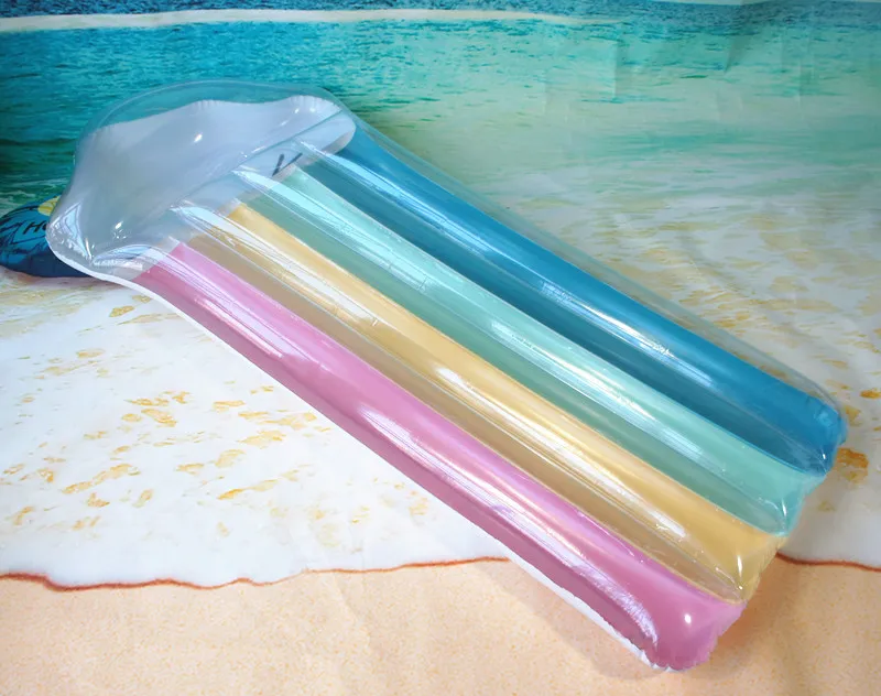 Надувной бассейн вечерние Поплавок Доска надувной матрас вода веселые игрушки гостиная кровать прозрачный 4 цвета радуга облака Floater
