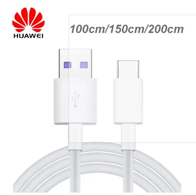

1/1.5/2m Original SuperCharge 5A Cable USB Type C Fast Charger Cabel Huawei P20/pro Mate10/Pro P10 Plus Honor V10 10 note 10