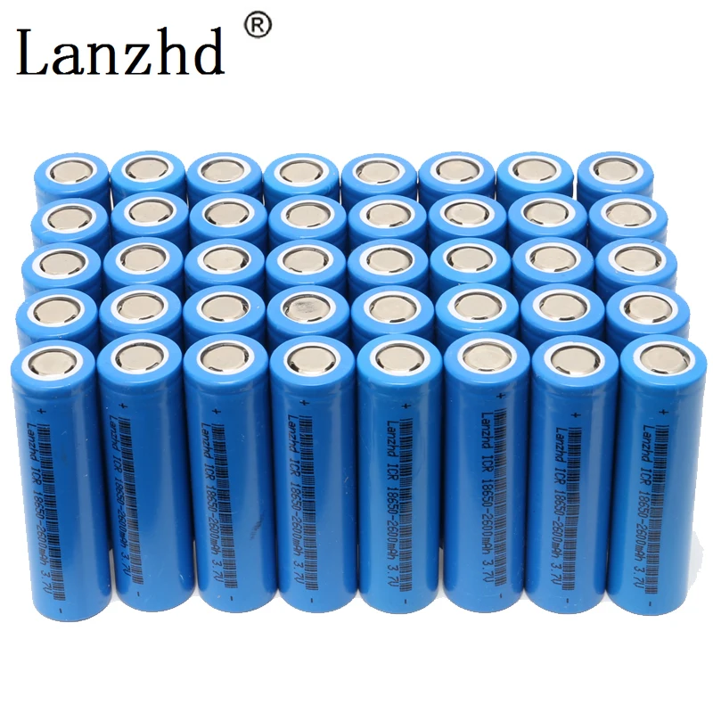 3.7V 18650 batteries 40pcs/lot Li-ion 2600mAh Rechargeable Battery 18650  for the assembly mobile power, notebook,Full capacity