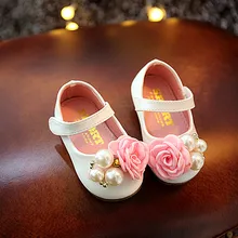 Детские сандали для девочек со стразами; сандалии; сезон весна-осень; детская обувь с жемчугом; обувь принцессы для малышей