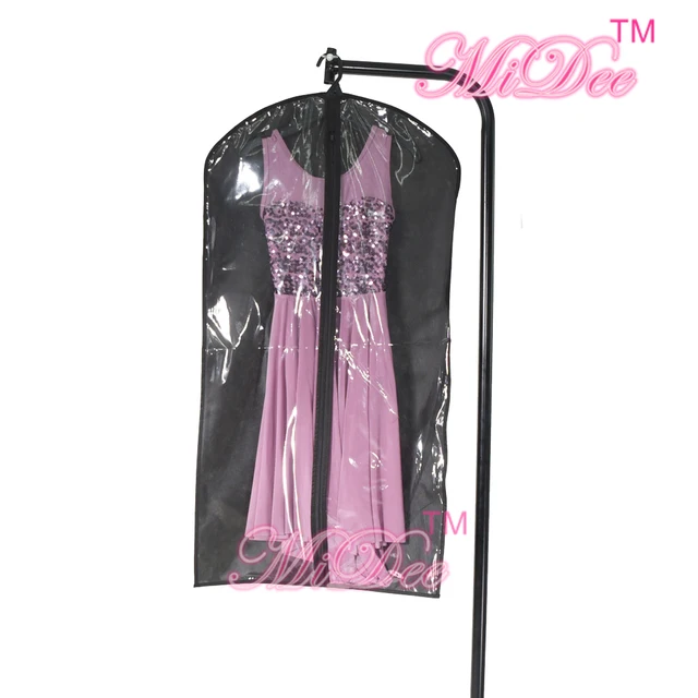 Midee Foldable Dust Proof Hangup Garment Bag Black Zipper Up Midee Foldable Dust Proof Hangup Garment Bag Black Zipper Up Whole Dance Costume Bags Hanging