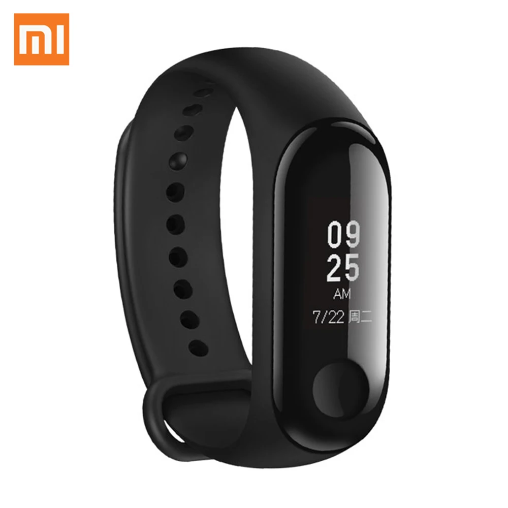 Оригинальный Смарт-браслет Xiaomi Mi Band 3 фитнес-браслет MiBand большой сенсорный экран