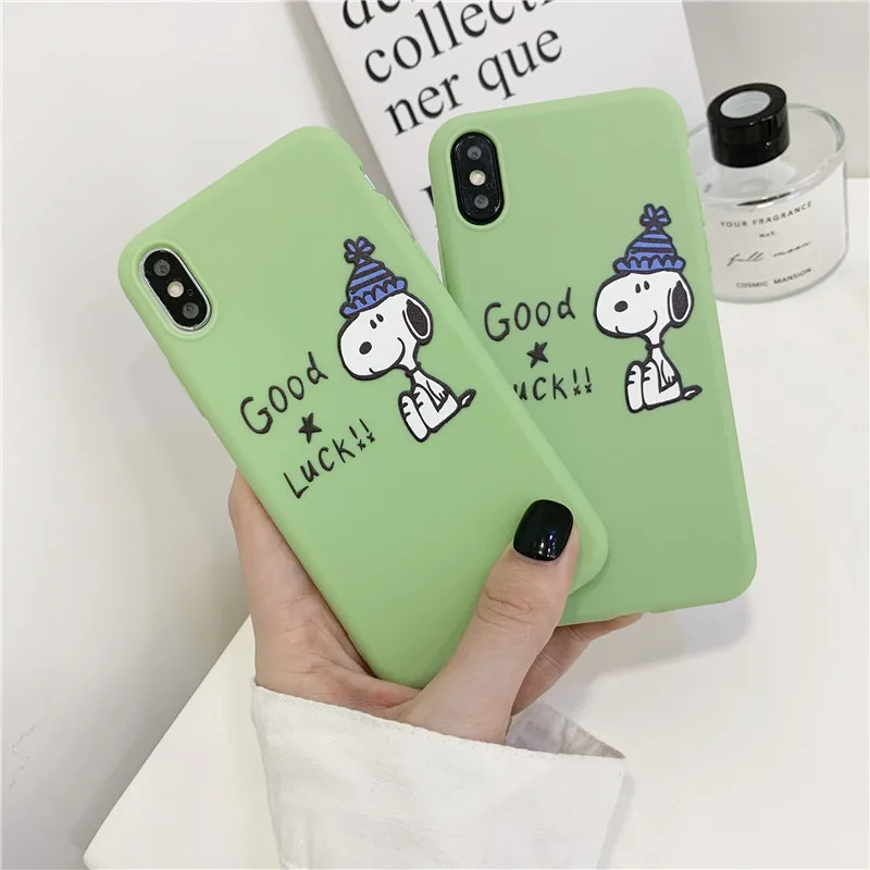 

Funny Cartoon Dog Phone Case For iphone XS Max XR Case For iphone X 8plus 7 6S 6 Cover Fashion Cute Soft Cases Matte Capa Fundas