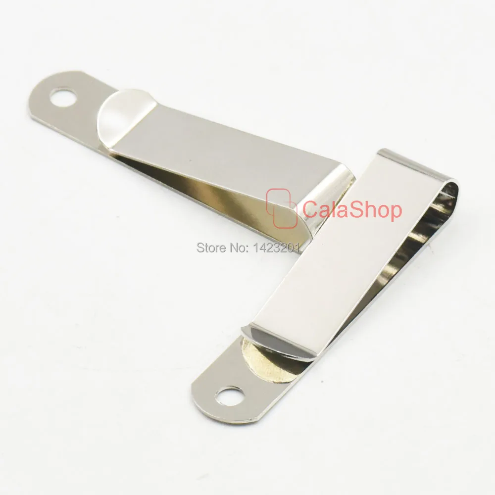 

20 Pcs / Lot Belt Clip 52mm 2'' x 11mm 0.43'' Leather Craft for Spring Holster Hook Buckles