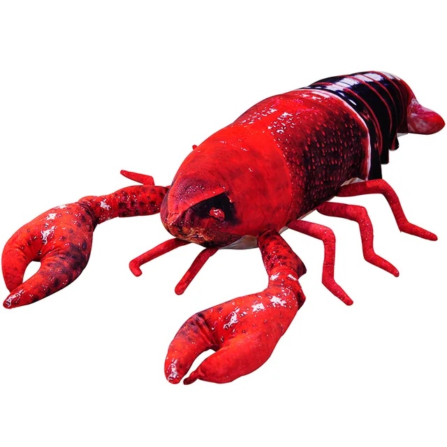 new 110cm JUMBO Plush Simulated Animal Lobster Toy Pillow Stuffed Soft