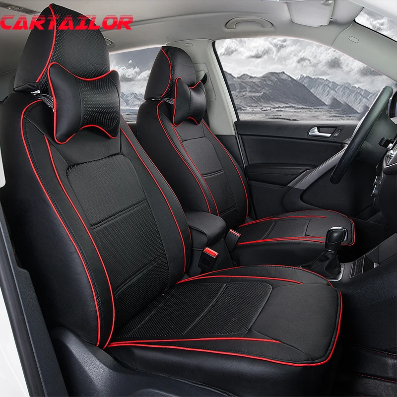 

CARTAILOR Cover Car Seat Protector for Porsche Cayenne Accessories Artificial Leather Seat Cover Set Front & Rear Seats Covers