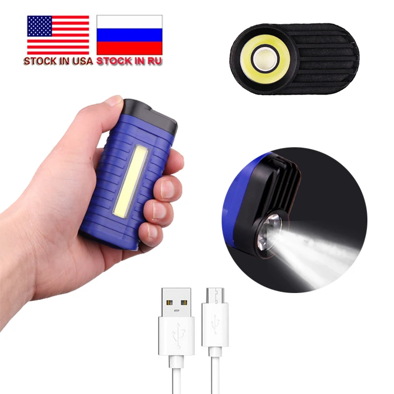 

ZK20 Portable Clip Torch Working Inspection Light Lanterna Ultra Bright COB LED Flashlight Rechargeable Built-in Battery