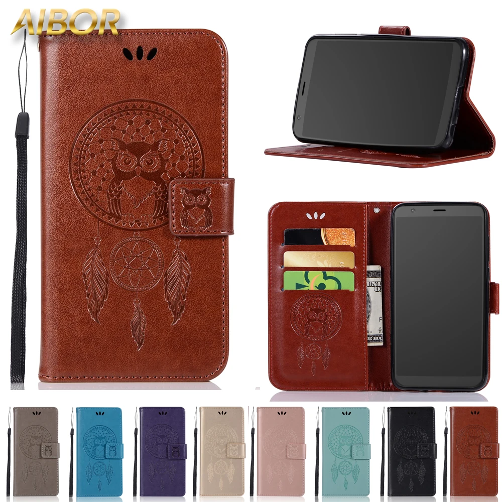 Luxury owl Retro Leather Flip Case for ASUS Zenfone Max Plus ZB570TL M1 X018D Leather Flip cover