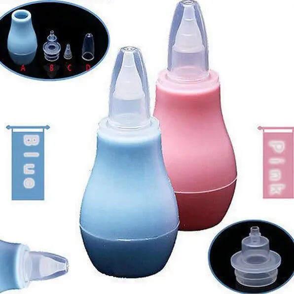 

Hot Sale Silicone Baby Children Nasal Aspirator Toddler Nose Cleaner Infant Snot Vacuum Sucker Safe non-toxic Free Shipping #27