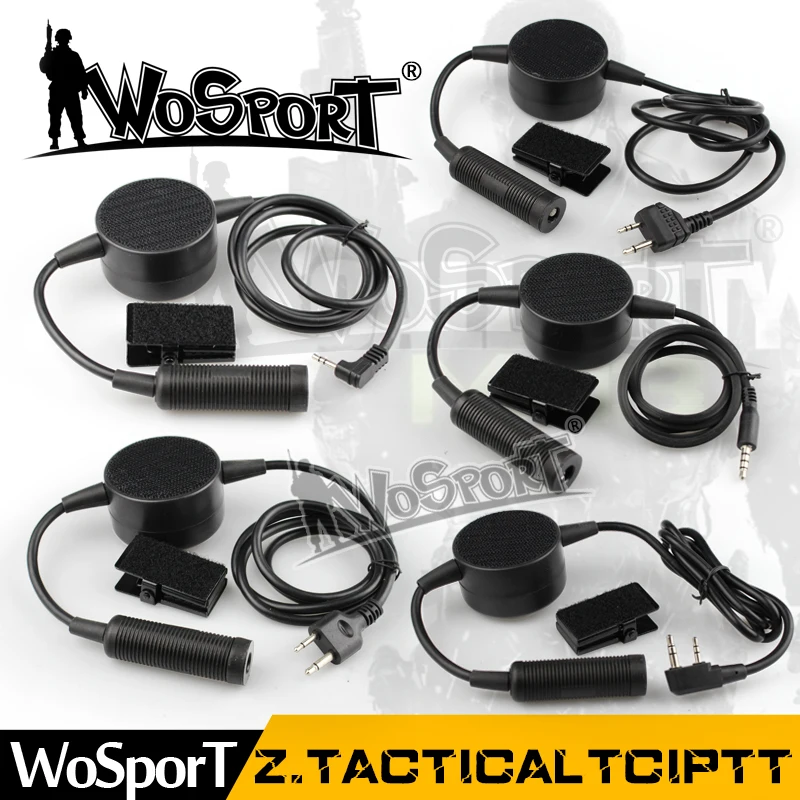 WoSporT ТИЦ гарнитура PTT штекер кабеля для Motorola Kenwood Icom Midland Радио Телефон всех