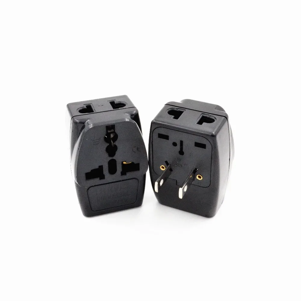 1pcs 1 to 3 EU AU To US USA Plug Adapter Australia European To America Universal AC Travel Power