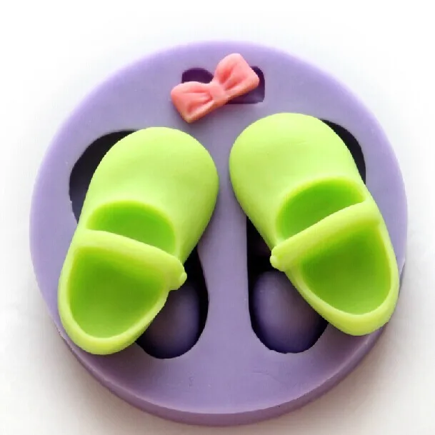 

New Arrival 1 Pcs Shoes Fondant Mold DIY Cake Decorating Tools 3D Silicone Chocolate Mould Cake Decor FM072